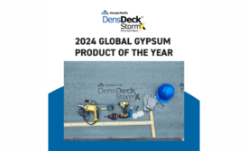 DensDeck StormX Prime Roof Board Awarded "Global Gypsum Product of the Year"